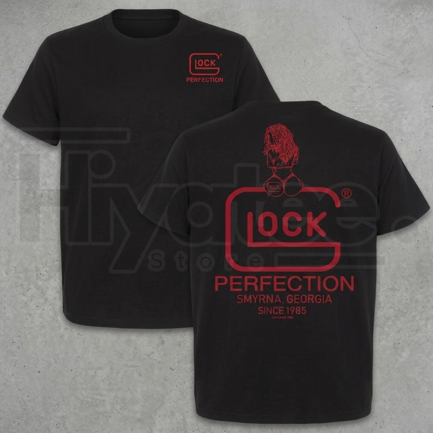 TLXT Glock Fan Gift T-Shirt – Sexy Girl Print Tactical Unisex Casual Tee