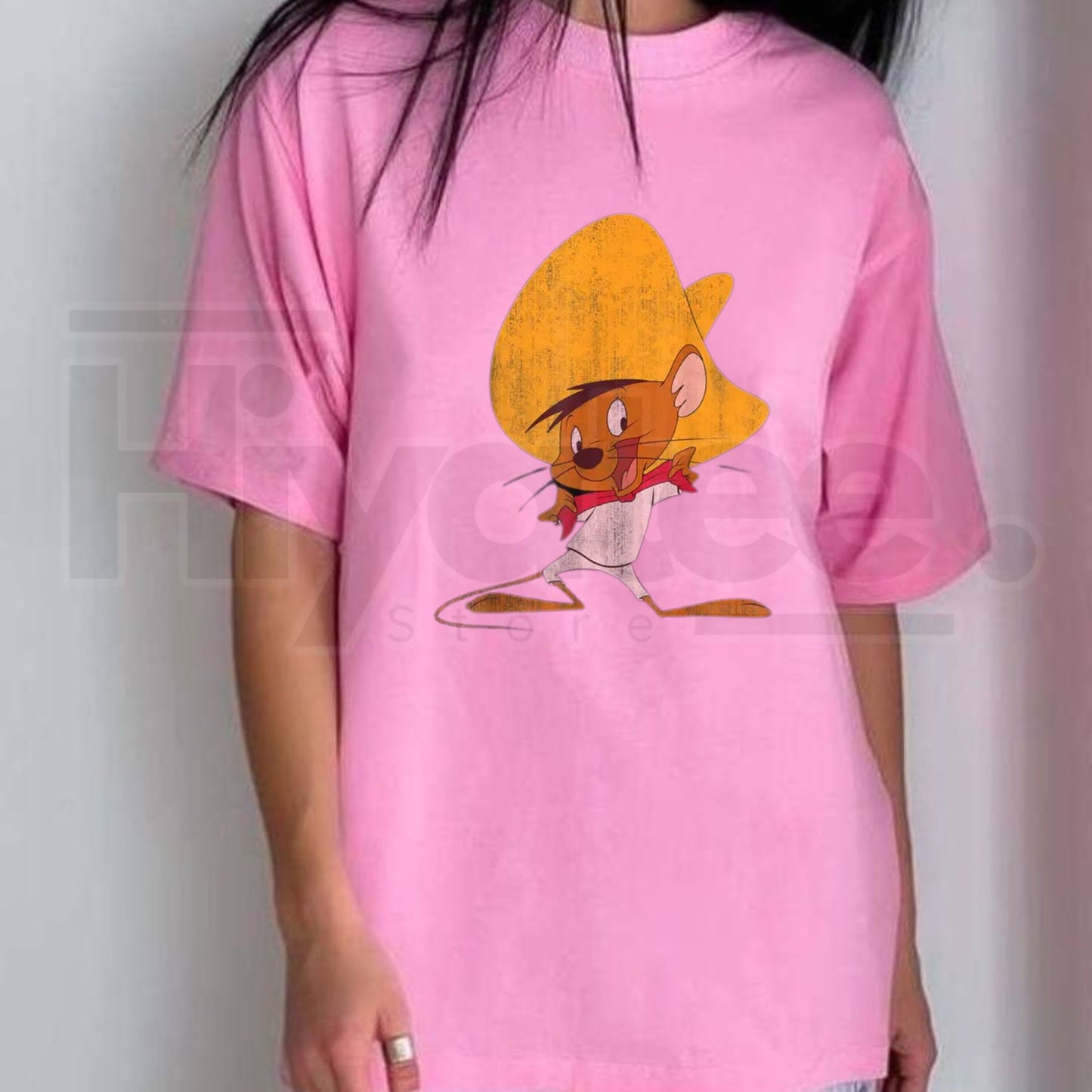 Speedy Gonzales Retro Portrait T-Shirt – Red Hue Looney Tunes Streetwear Graphic Tee