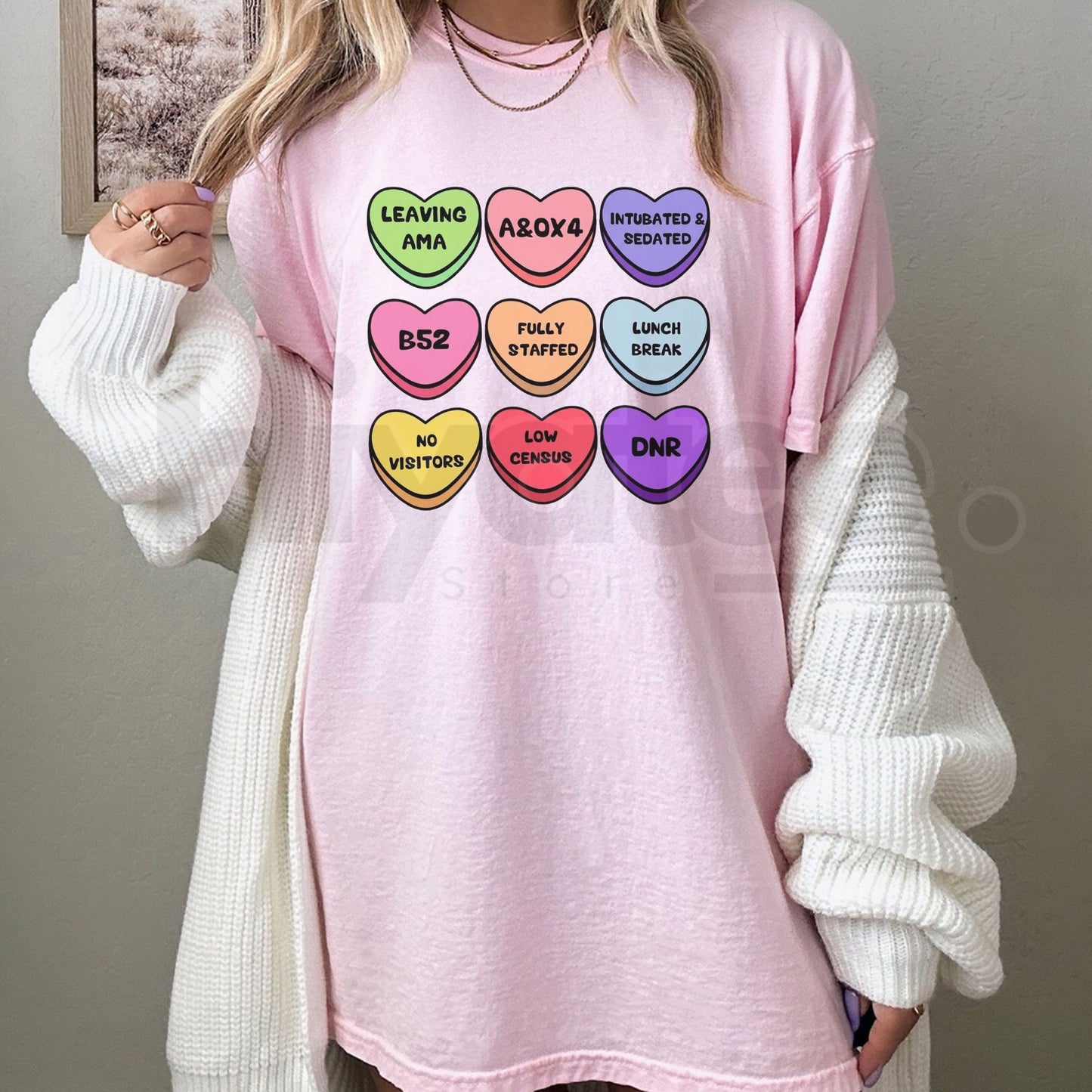 Fruits of the Spirit Candy Hearts T-Shirt – Sweet Christian Faith Graphic Tee