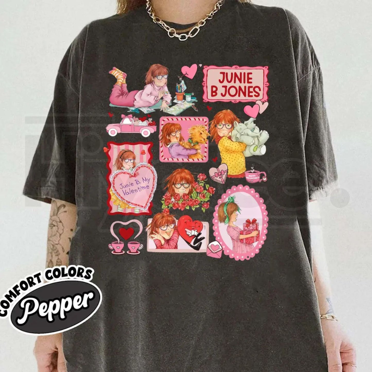 Junie B. Jones Valentine Doodle Style Shirt – Teacher Valentine Gift Tee