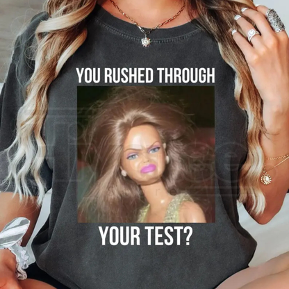 Comfort Colors® Retro Doll Test Day Teacher Shirt – Funny Final Exam Week Team Tee