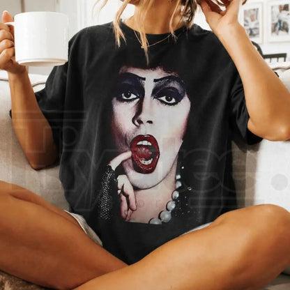 Tim Curry Tribute T-Shirt – Rocky Horror Frank-N-Furter Graphic Tee