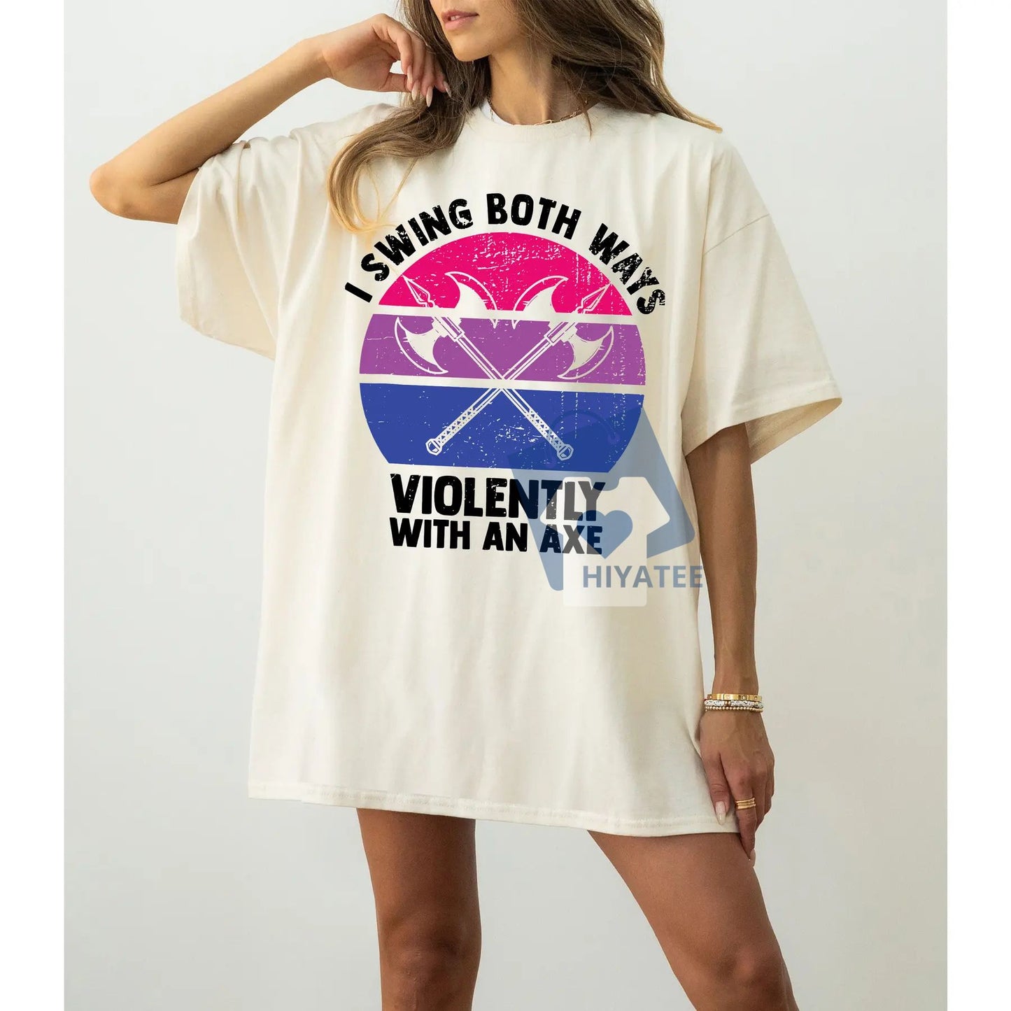 I Swing Both Ways With An Axe T-Shirt – Funny LGBT Pride Tee
