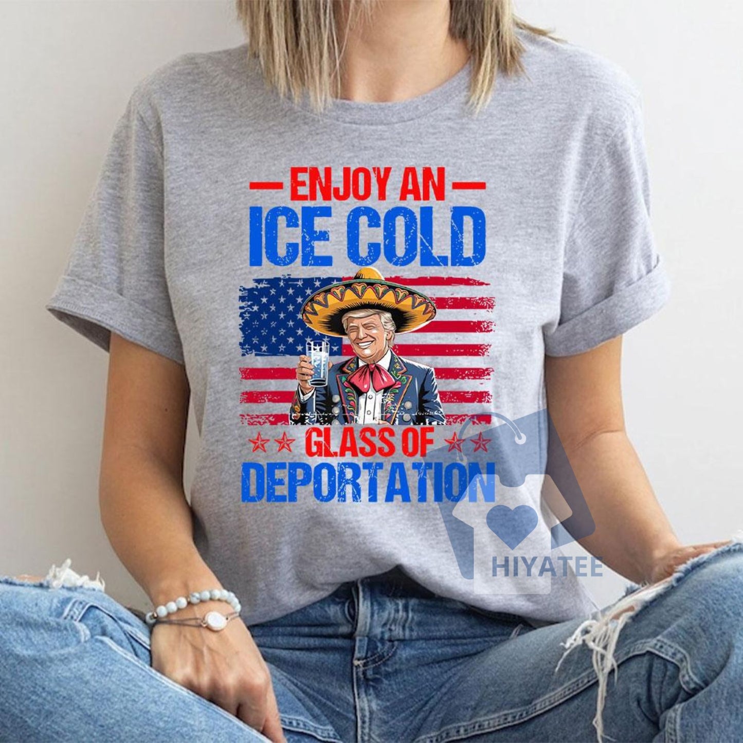 ICE Cold Deportation Graphic T-Shirt – Bold Political Statement Tee for Trump Supporters