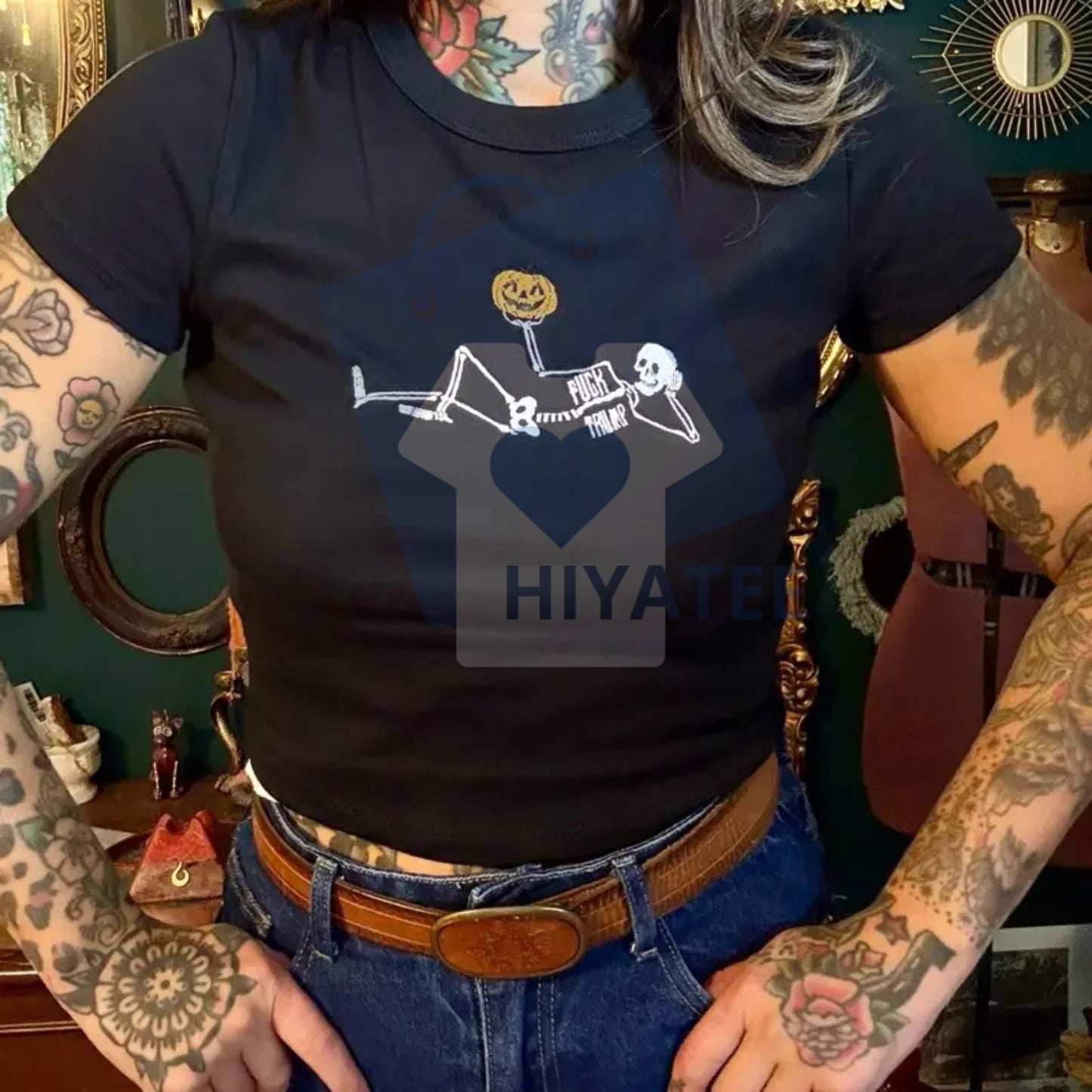 Pumpkin Spice and Political Spite Embroidered Unisex Top