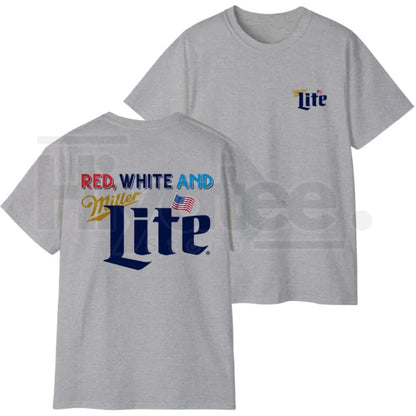 Red White And Lite T-Shirt – Colorful 4th of July America Graphic Tee