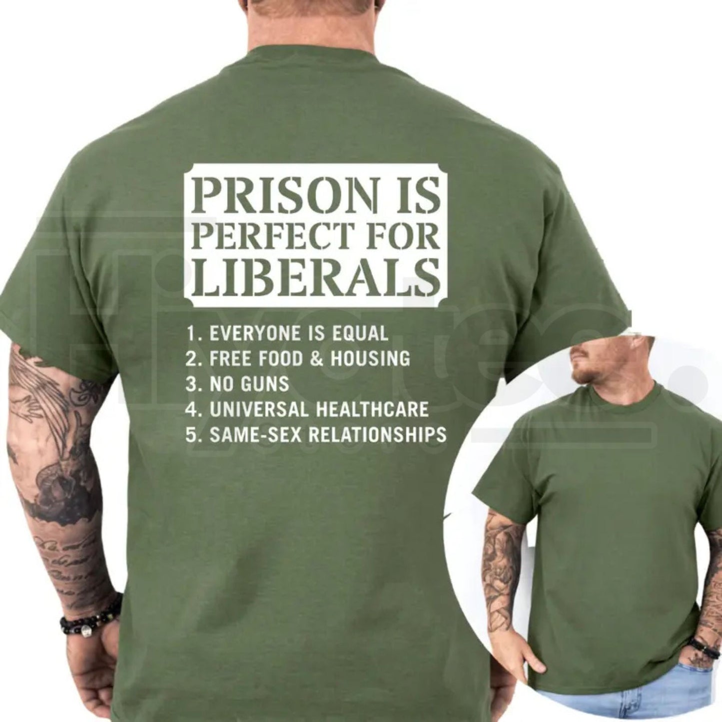 Prison Is Perfect For Liberals T-Shirt – Funny Conservative Republican Graphic Tee