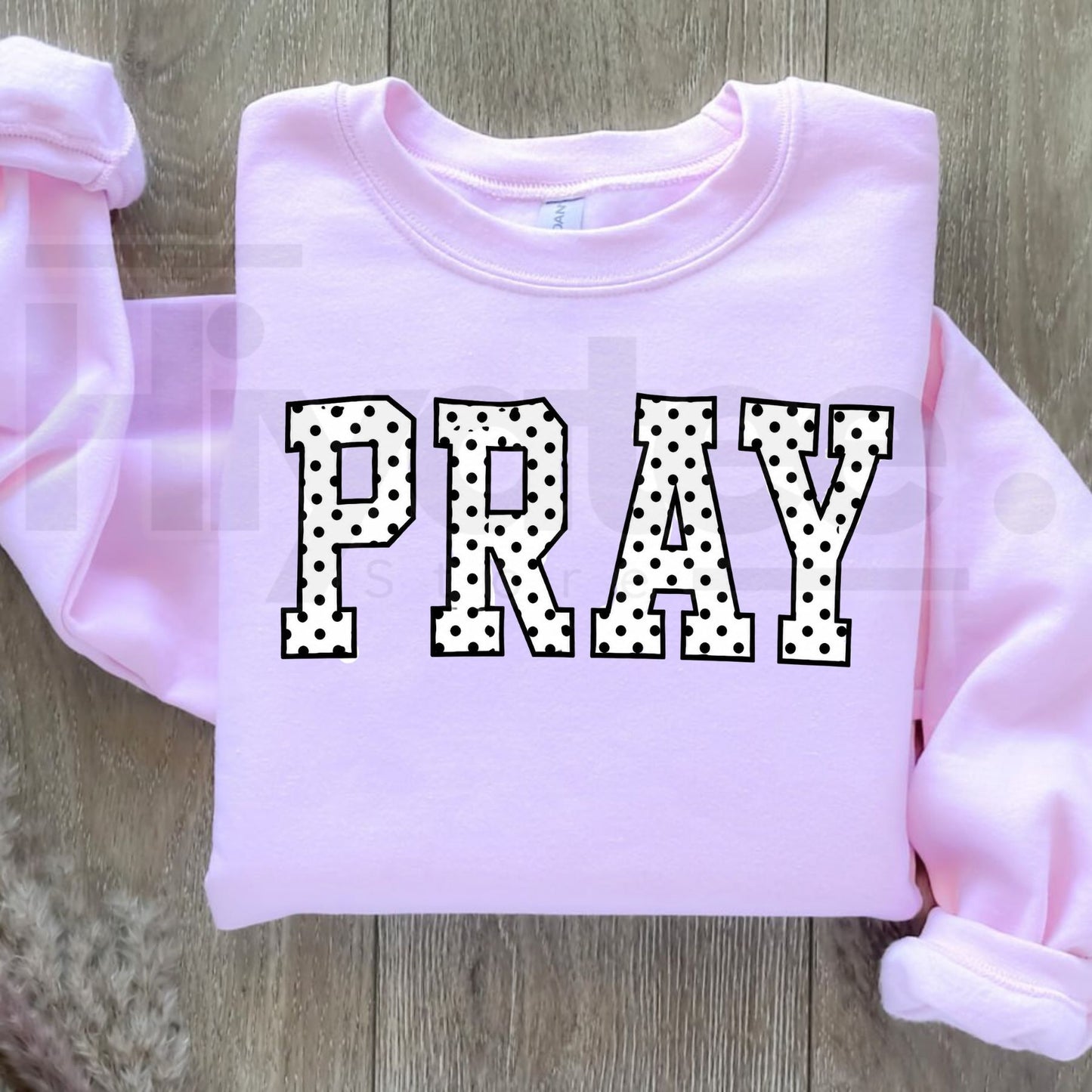 Women's Oversized PRAY Graphic Sweatshirt