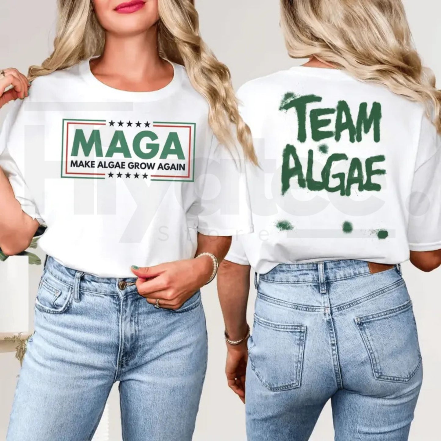 Make Algae Great Again T-Shirt – Funny Green New Deal Parody Environmental Graphic Tee