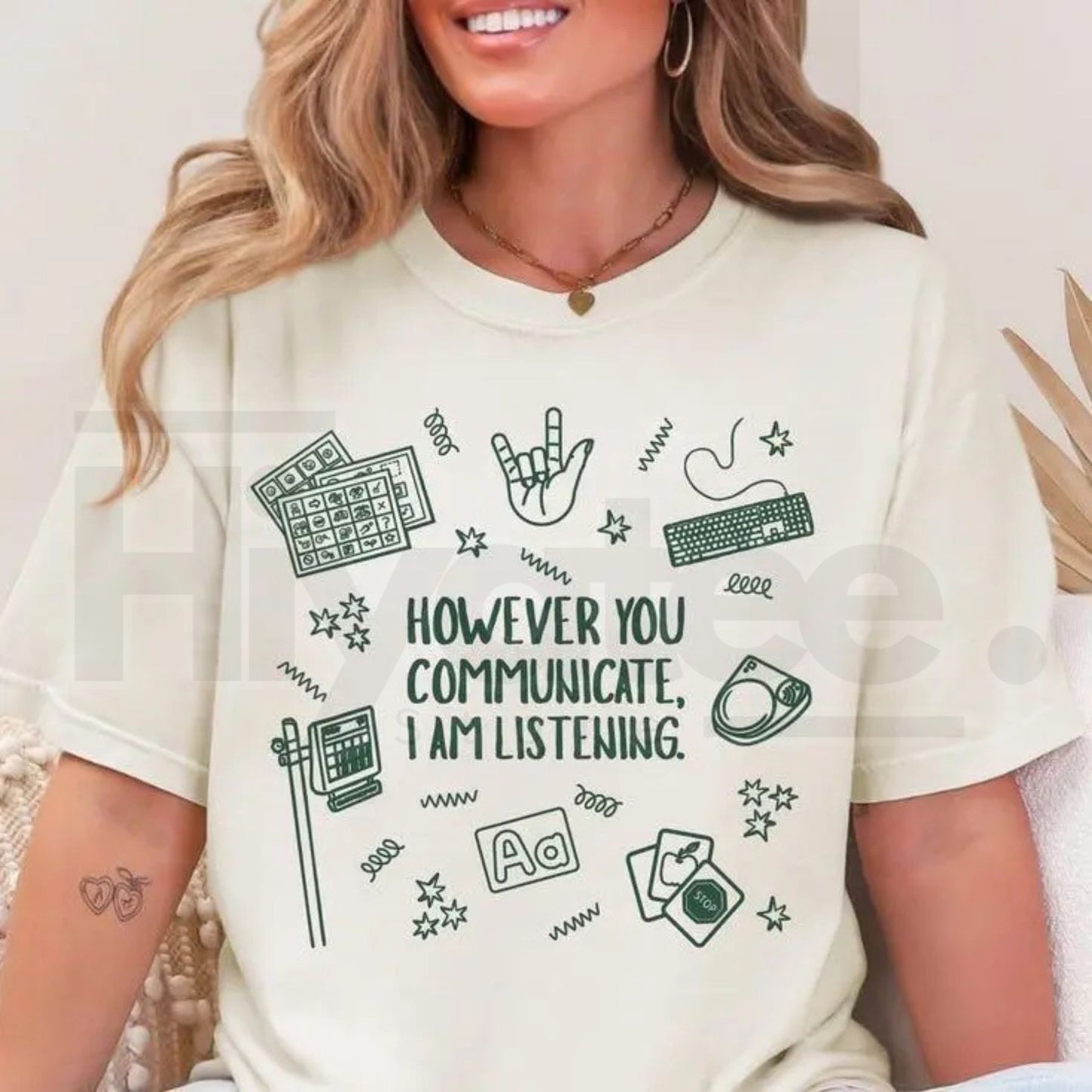Comfort Colors® Everyone Deserves Communication T-Shirt – Speechie AAC & SPED Inclusion Tee