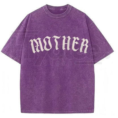 Mother Gothic Graphic T-Shirt – Old English Oversized Alternative Streetwear Tee