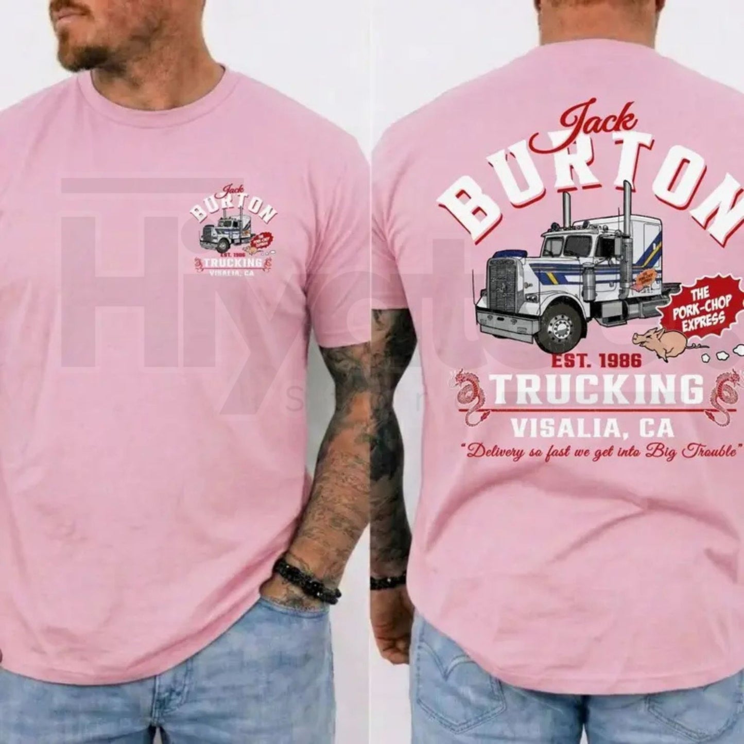 Jack Burton Trucking T-Shirt – Vintage Big Trouble in Little China Trucker Graphic Tee