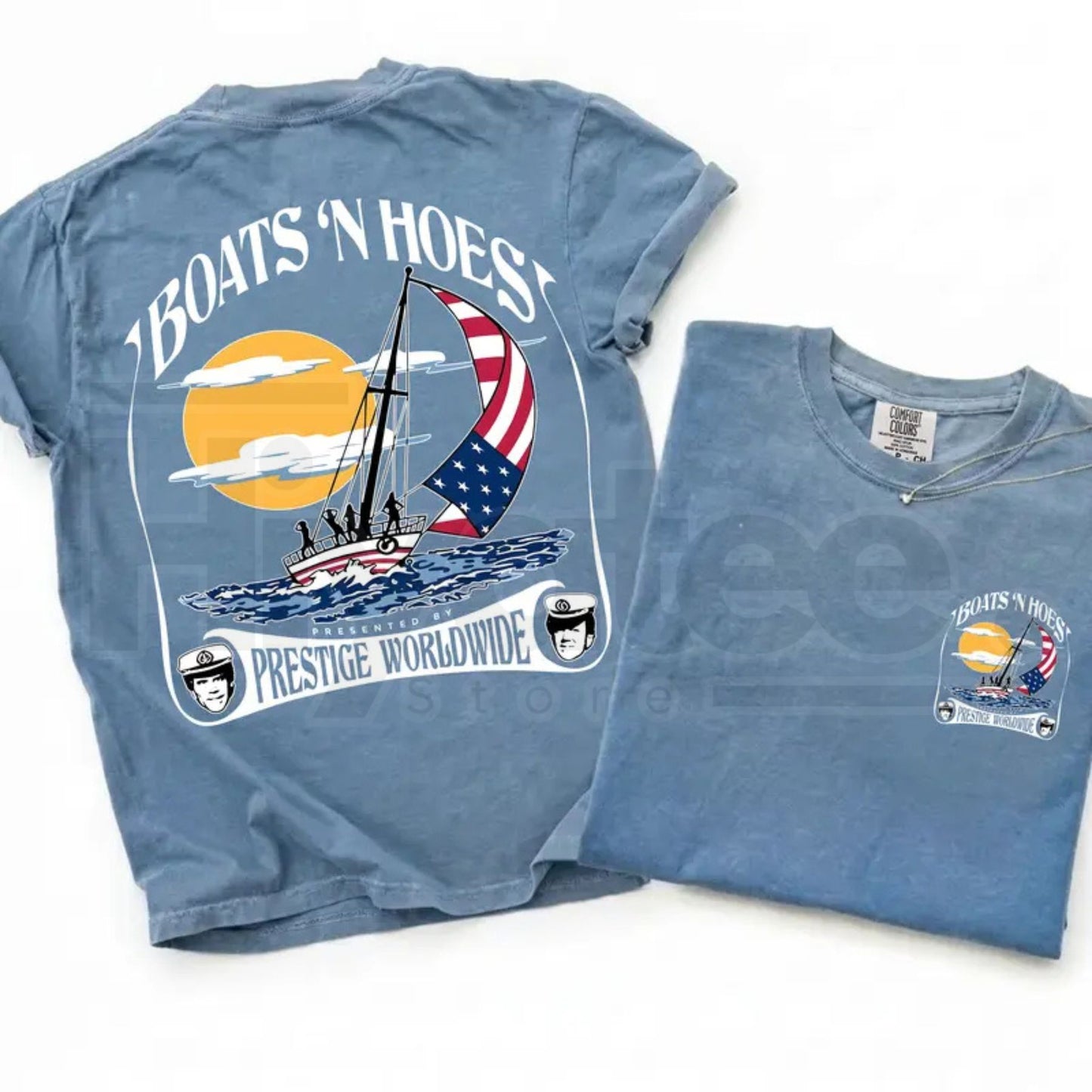 Comfort Colors® Boats and Hoez Tee – Retro Step Brothers Movie T-Shirt