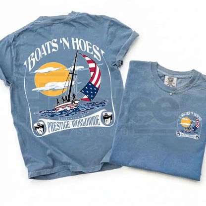 Comfort Colors® Boats and Hoez Tee – Retro Step Brothers Movie T-Shirt