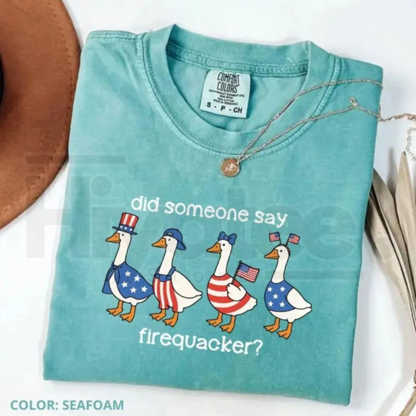 Comfort Colors Firequacker Goose Shirt – Funny 4th of July Tee, Patriotic American Flag Shirt, Premium Cotton Merch by Printfamily
