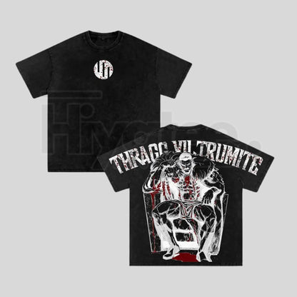 Grand Regent Thragg "Bloody Throne" Vintage Washed T-Shirt – Heavyweight Viltrumite Empire Streetwear