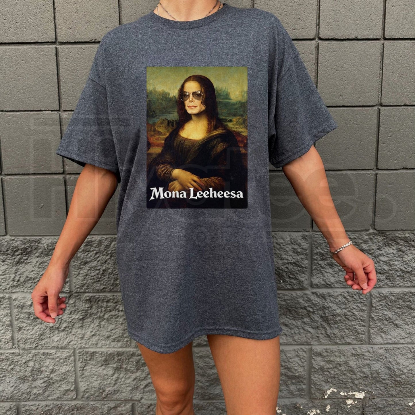 Mona Leeheesa Funny MJ Hee Hee T-Shirt – Witty Music Art Parody Tee