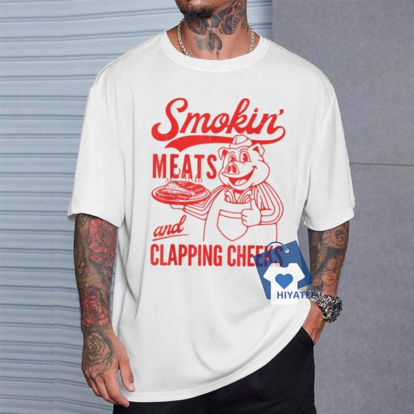 Old Row Smoking Meats & Clapping Cheeks Shirt – Funny BBQ & Humor Tee