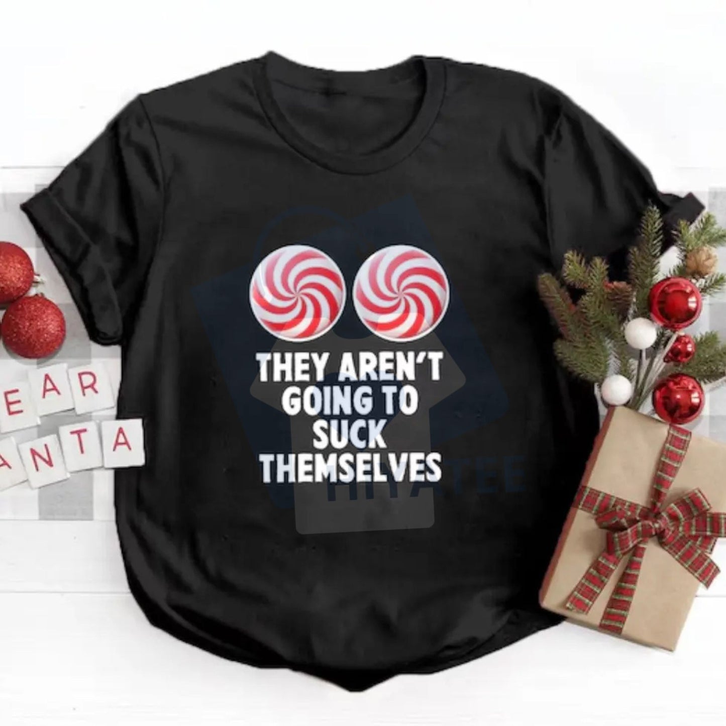 Funny Christmas Couple Shirt – Adult Humor Matching Shirts | Newlywed Holiday Gift