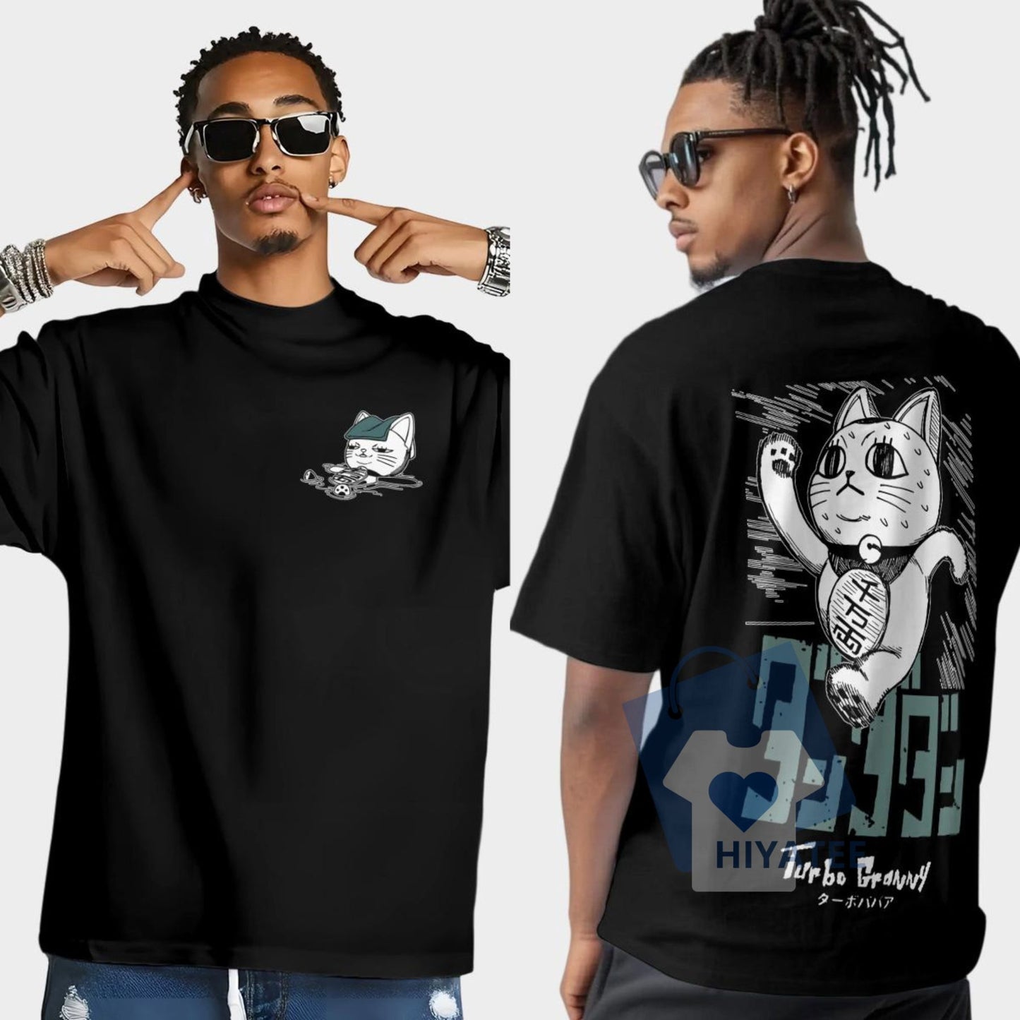 Turbo Granny Dandadan T-Shirt – Okarun & Momo Ayase Anime Graphic Tee for Fans