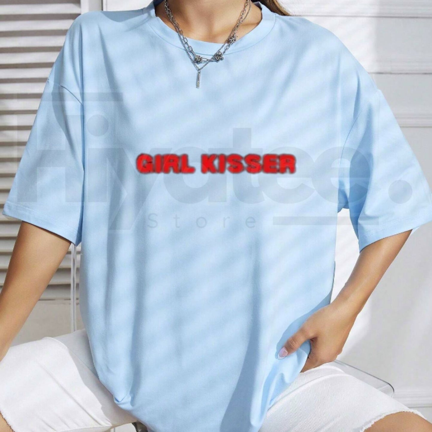 Girl Kisser Funny Unisex Tee – Humorous LGBTQ Pride Rainbow Graphic T-Shirt