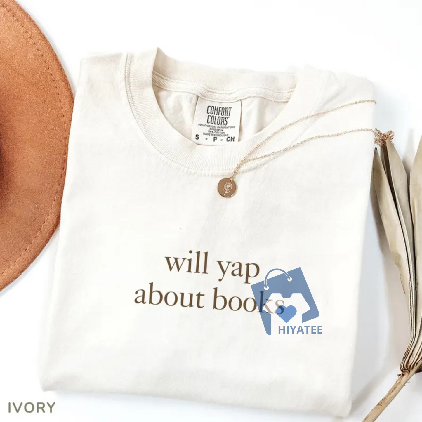 Will Yap About Books Comfort Colors® Shirt – Funny Book Lover Tee, Aesthetic Reading Shirt for Women, Cute Literary Gift