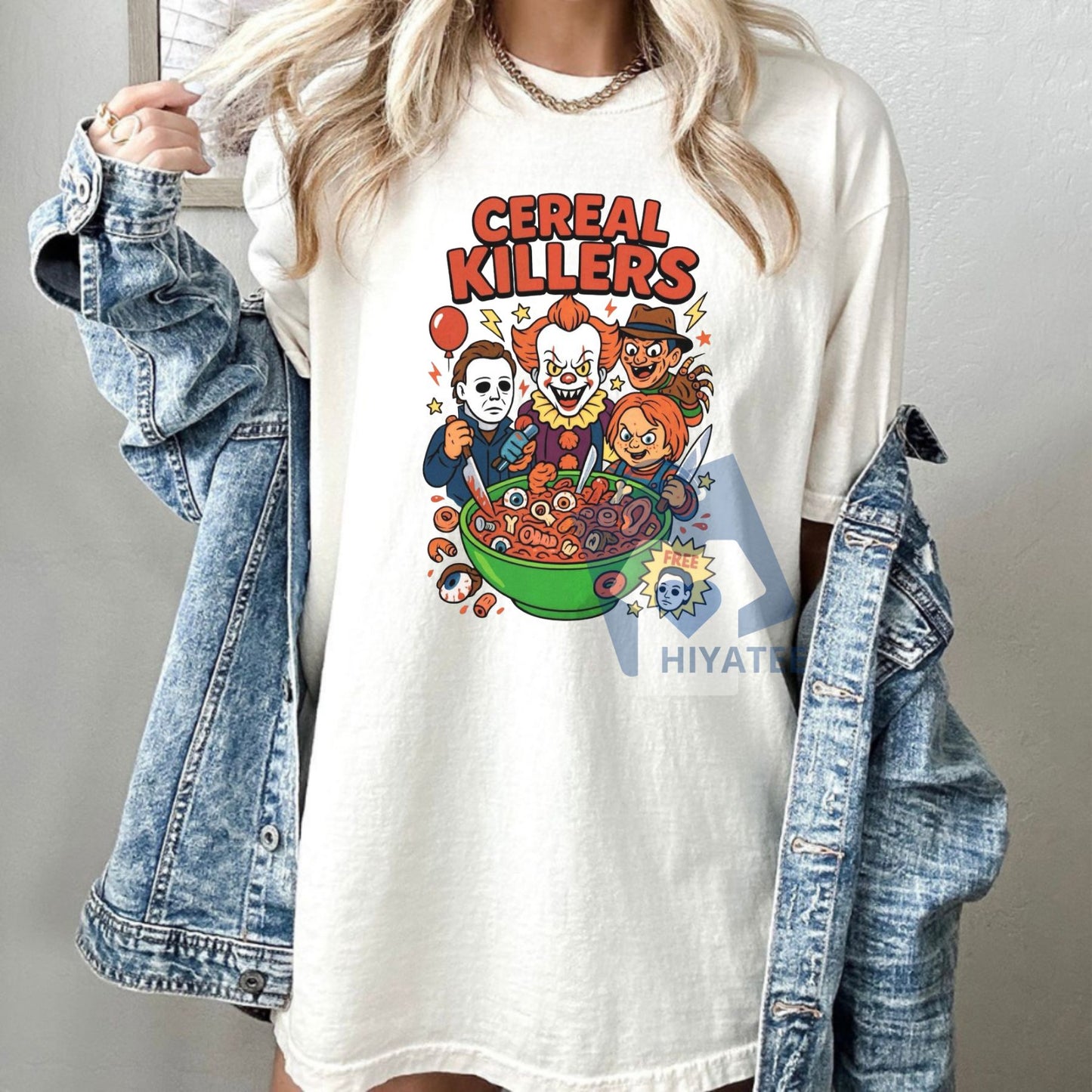 Cereal Halloween Characters T-Shirt – Custom Black Short Sleeve Spooky Tee