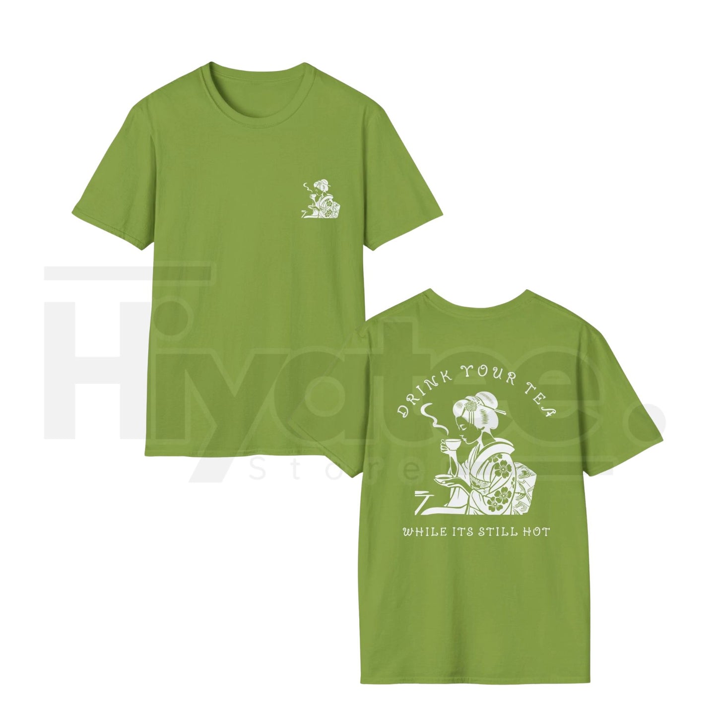 Drink Your Tea While It's Still Hot Geisha T-Shirt – Japanese Art Match Tee