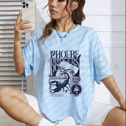 Phoebe Bridgers On Tour T-Shirt – Harajuku Style Indie Rock Unisex Graphic Tee