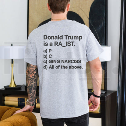 Humorous Multiple-Choice Graphic T-Shirt – Unisex Casual Short-Sleeve Satirical Top