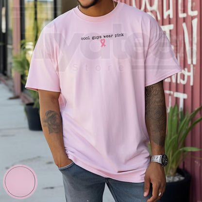 Breast Cancer Shirt For Men – Pink Ribbon Support Squad Graphic Tee