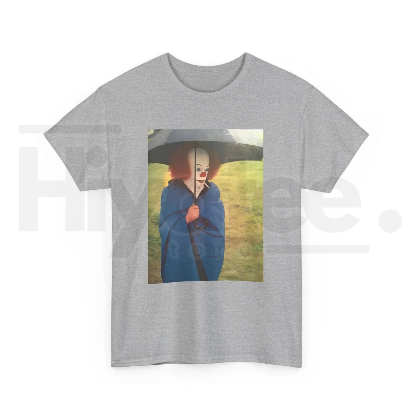 Tim Curry On IT Set Smoking Cigarette T-Shirt – Vintage Horror Movie Graphic Tee