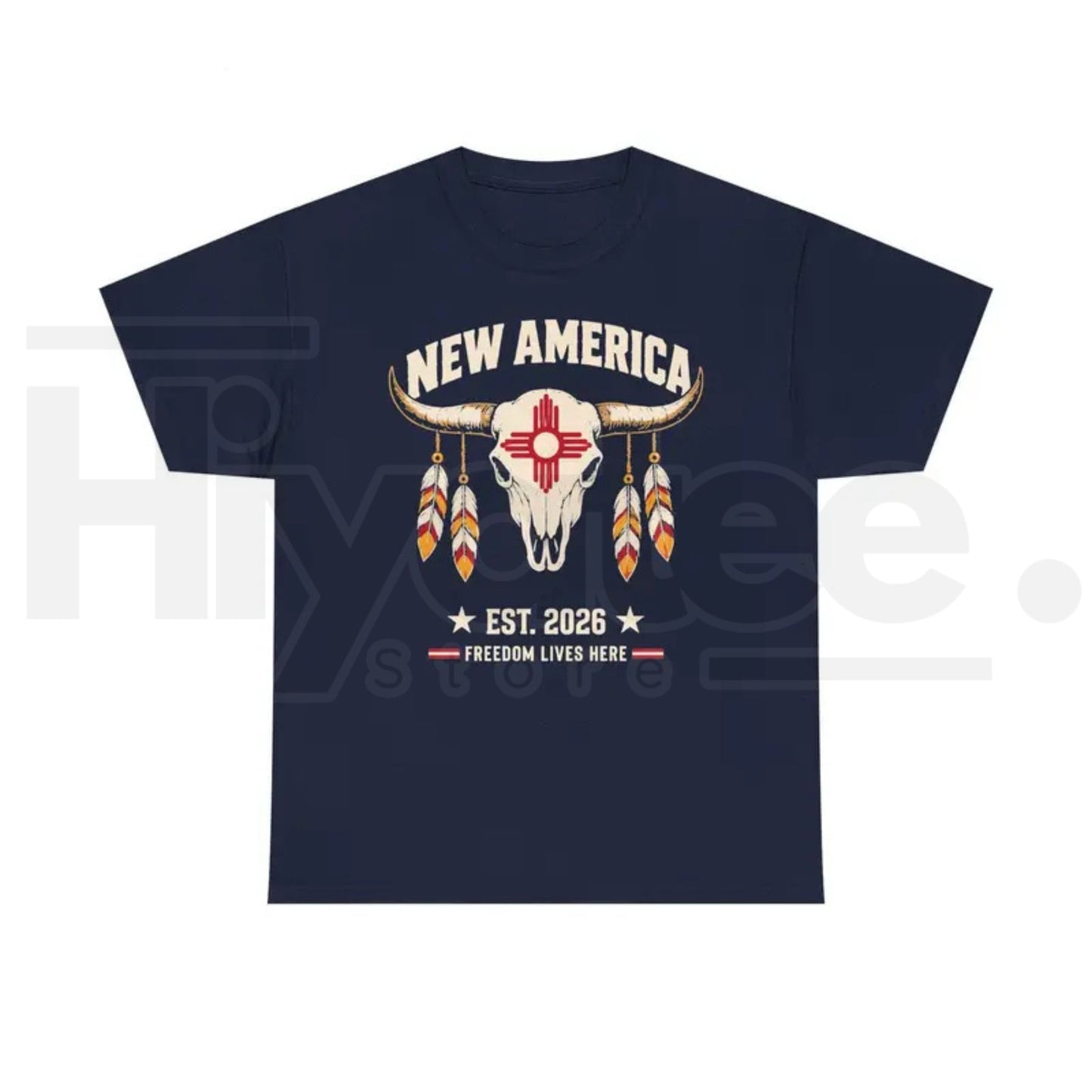 New America Zia Sun T-Shirt – New Mexico State Pride Graphic Tee