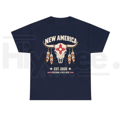 New America Zia Sun T-Shirt – New Mexico State Pride Graphic Tee