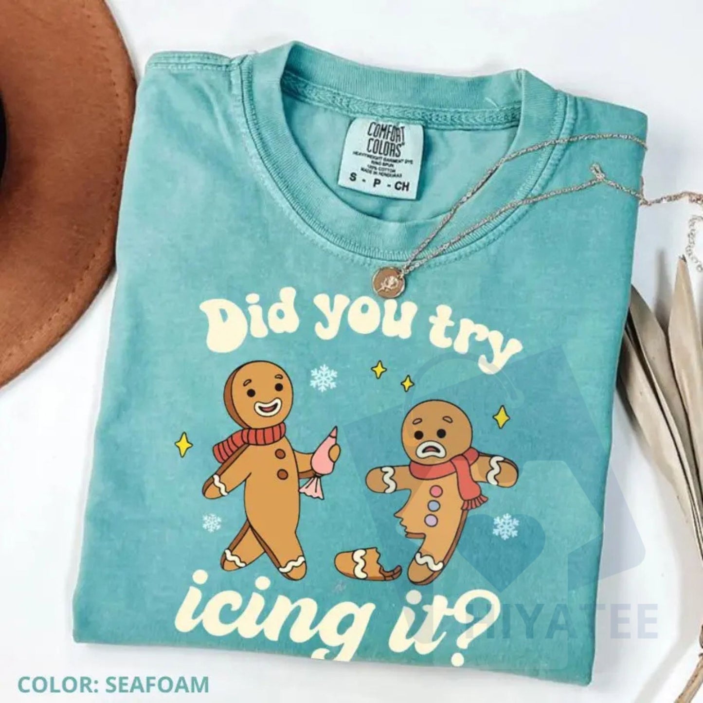 Comfort Colors "Try Icing It" Funny Christmas Shirt