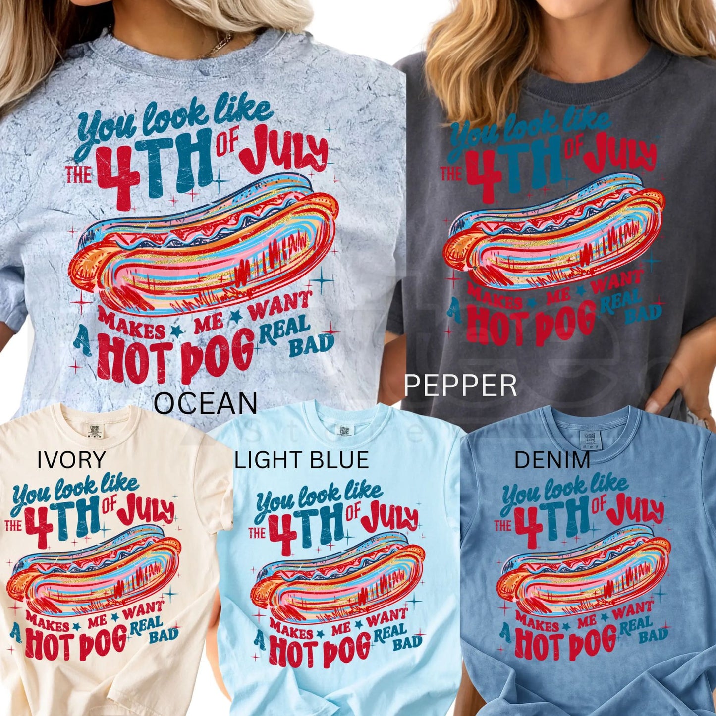 Comfort Colors® America 250 Years Shirt – Floral & Stripe USA 4th of July Graphic Tee