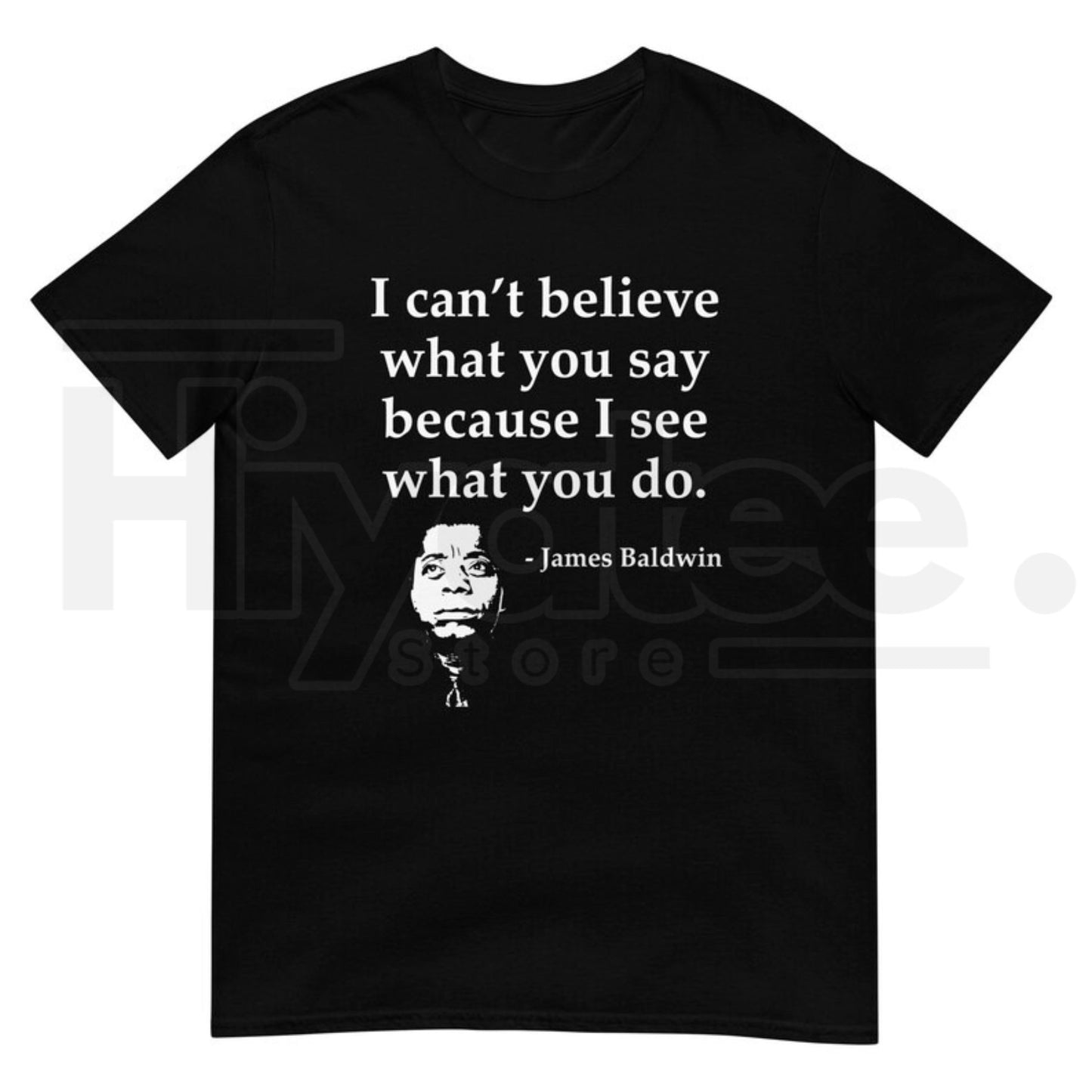 James Baldwin Quote T-Shirt – Summer Black Cotton Crew Neck Tee