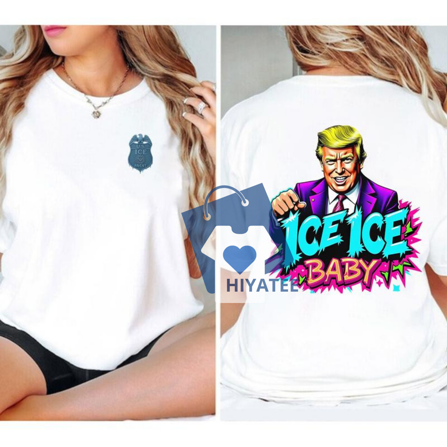 Ice Ice Baby Trump Shirt – Funny Political Meme Tee, Unisex Trending Graphic T-Shirt