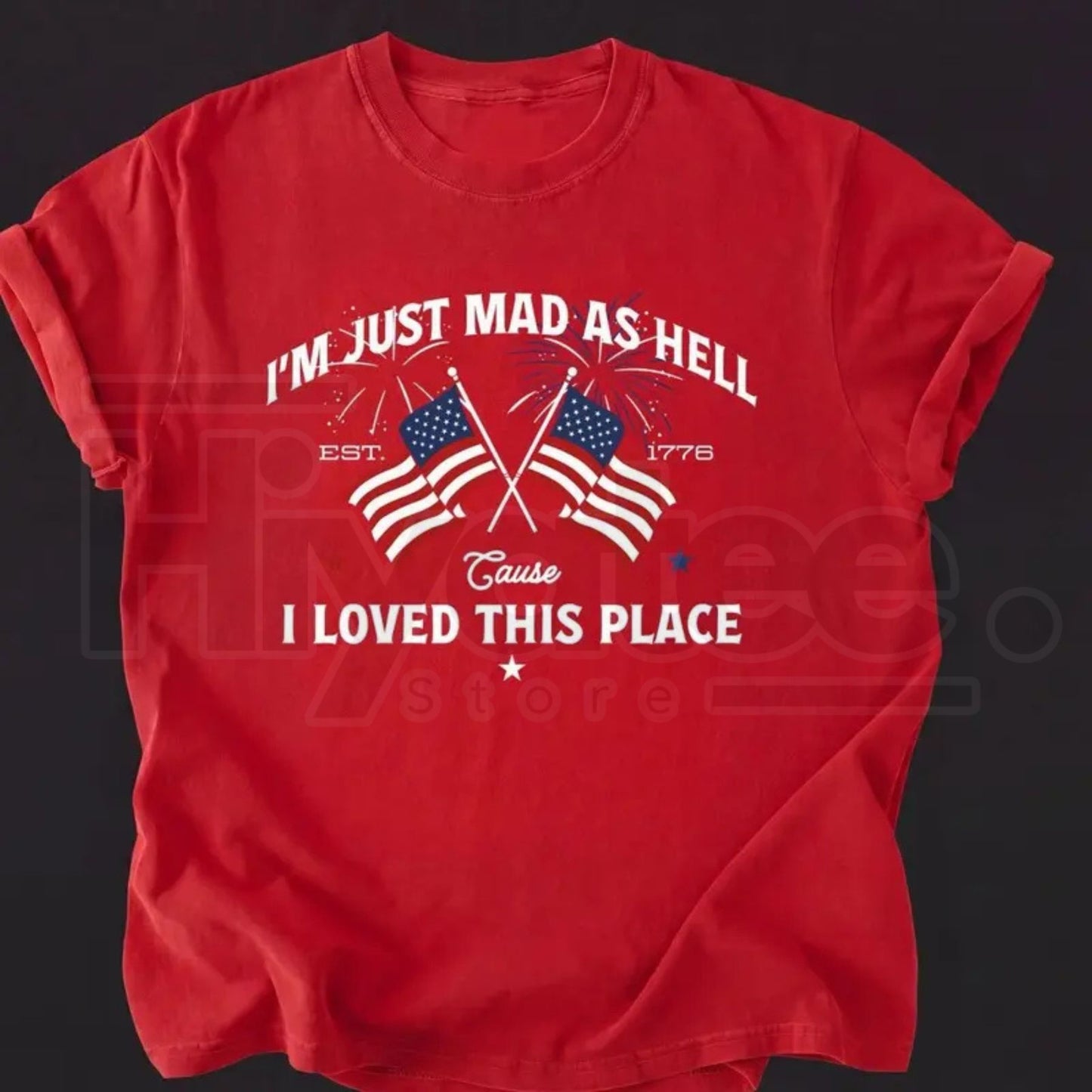 "Mad As Hell Est. 1776" – Patriotic American Heritage Graphic Top