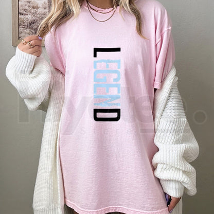 "Legend" Vertical Print – Modern Oversized Streetwear Graphic Top