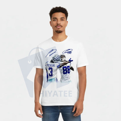 CeeDee Lamb and George Pickens Graphic T-Shirt – Football Fan Street Style