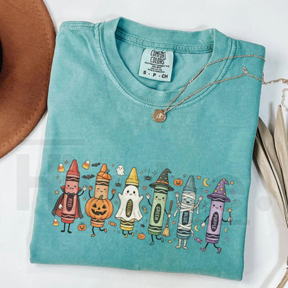 Comfort Colors® Funny Teacher Life T-Shirt – Happy Doodle Back To School Preschool Tee