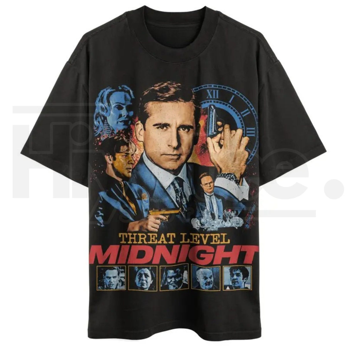 Threat Level Midnight Retro Vintage T-Shirt – The Office Michael Scarn Graphic Tee
