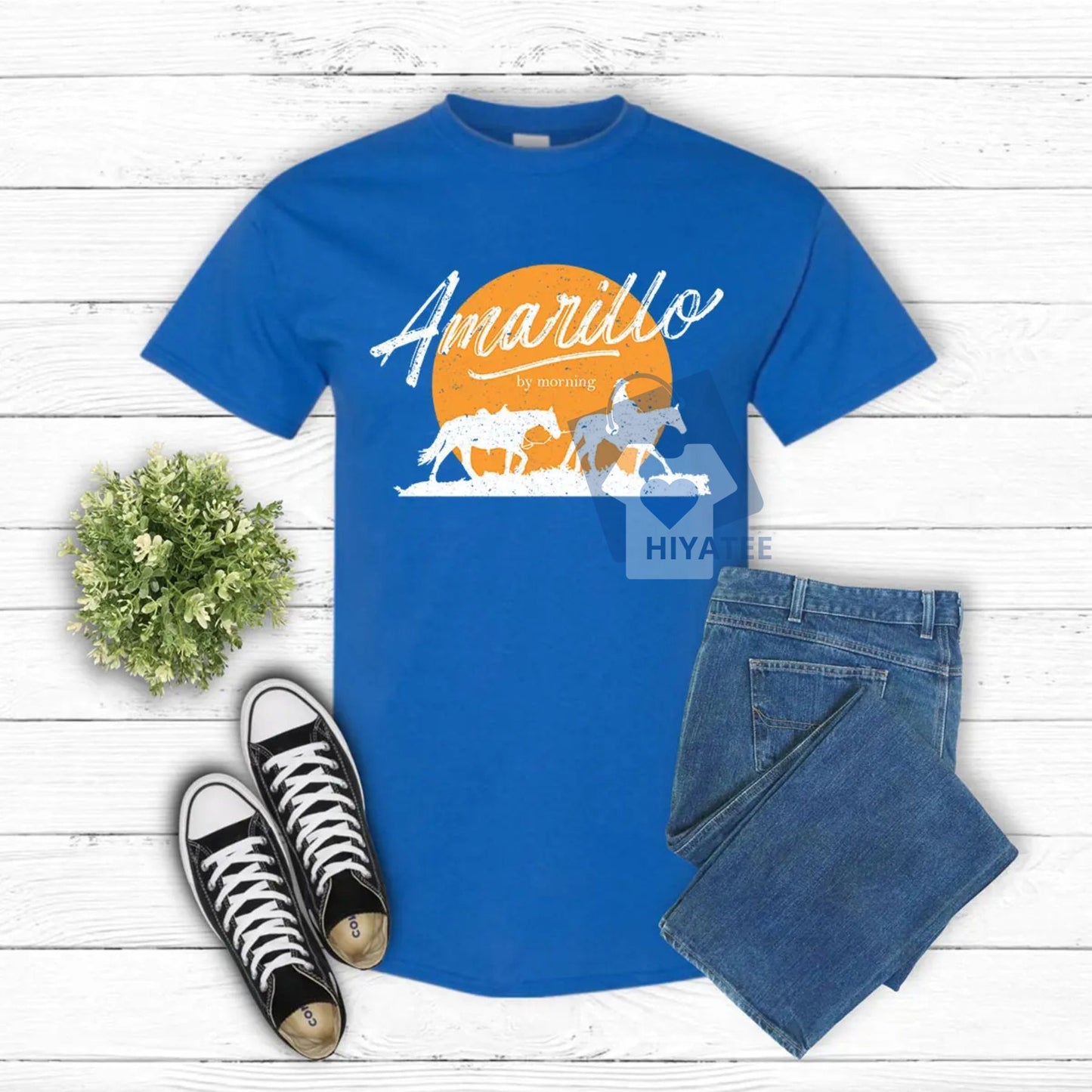 Amarillo By Morning T-Shirt – Country Music Graphic Tee, Western Rodeo Festival Shirt for Women & Men