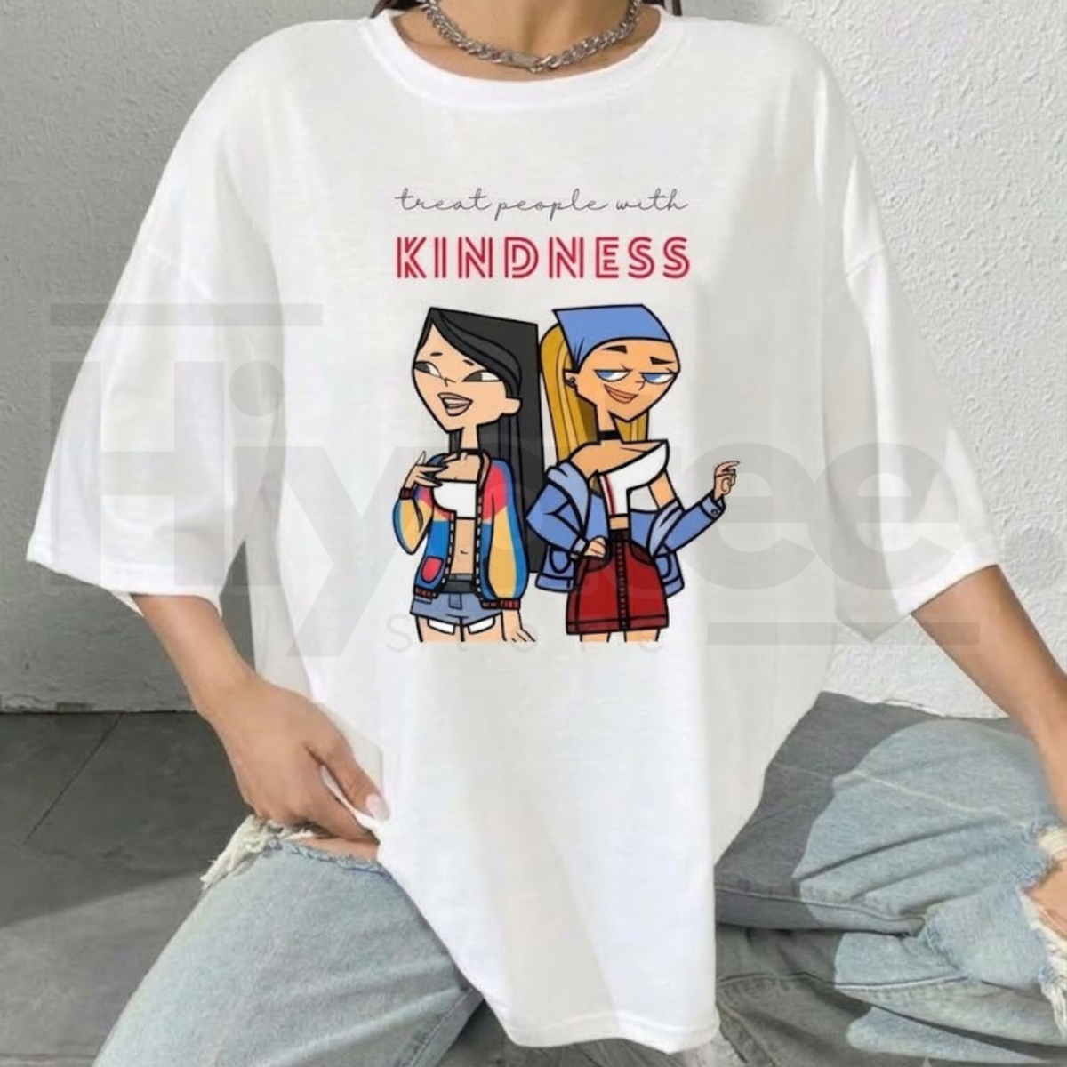 Total Drama Island Heather & Lindsay Character Scene T-Shirt – Queen Of Mean Cartoon Nostalgia Tee