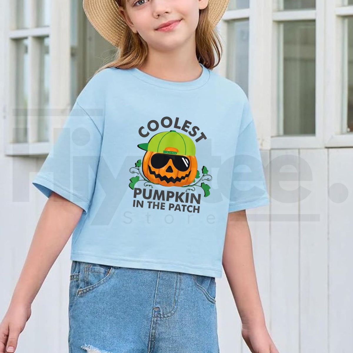 Coolest Pumpkin in the Patch T-Shirt | Funny Kids Halloween Graphic Tee
