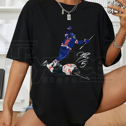 M4gan Keller Shirt – Hilary Knight Women’s Hockey Vintage Style Tee, Retro Aesthetic Unisex Cotton Graphic Top