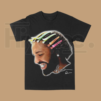 Drake "For All The Dogs" Big Face Graphic Tee – Vintage Rap Style Oversized Shirt, OVO Inspired Hip Hop Streetwear