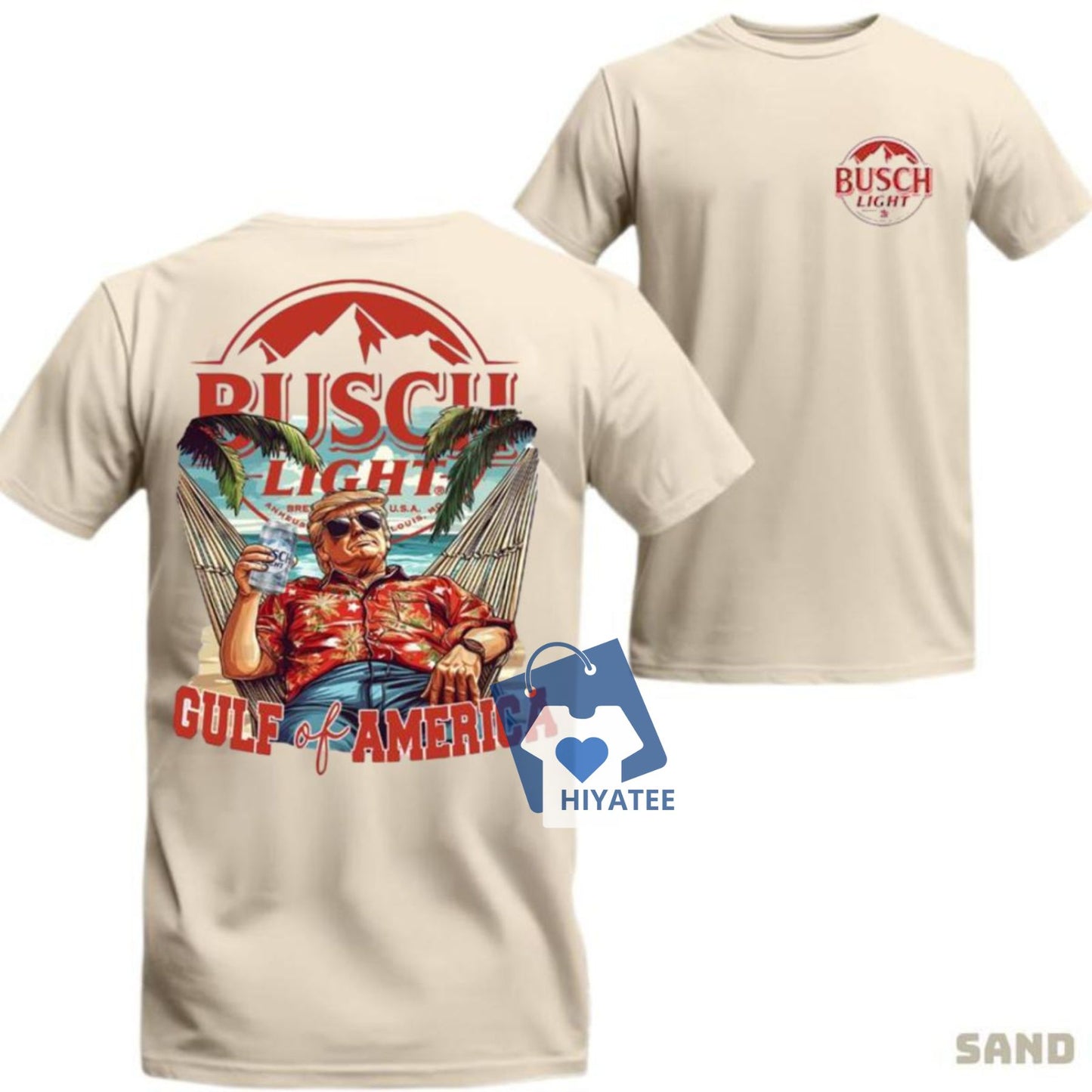 Busch Light Vintage Relaxed Fit T-Shirt – Gulf of America Beer Lovers Edition