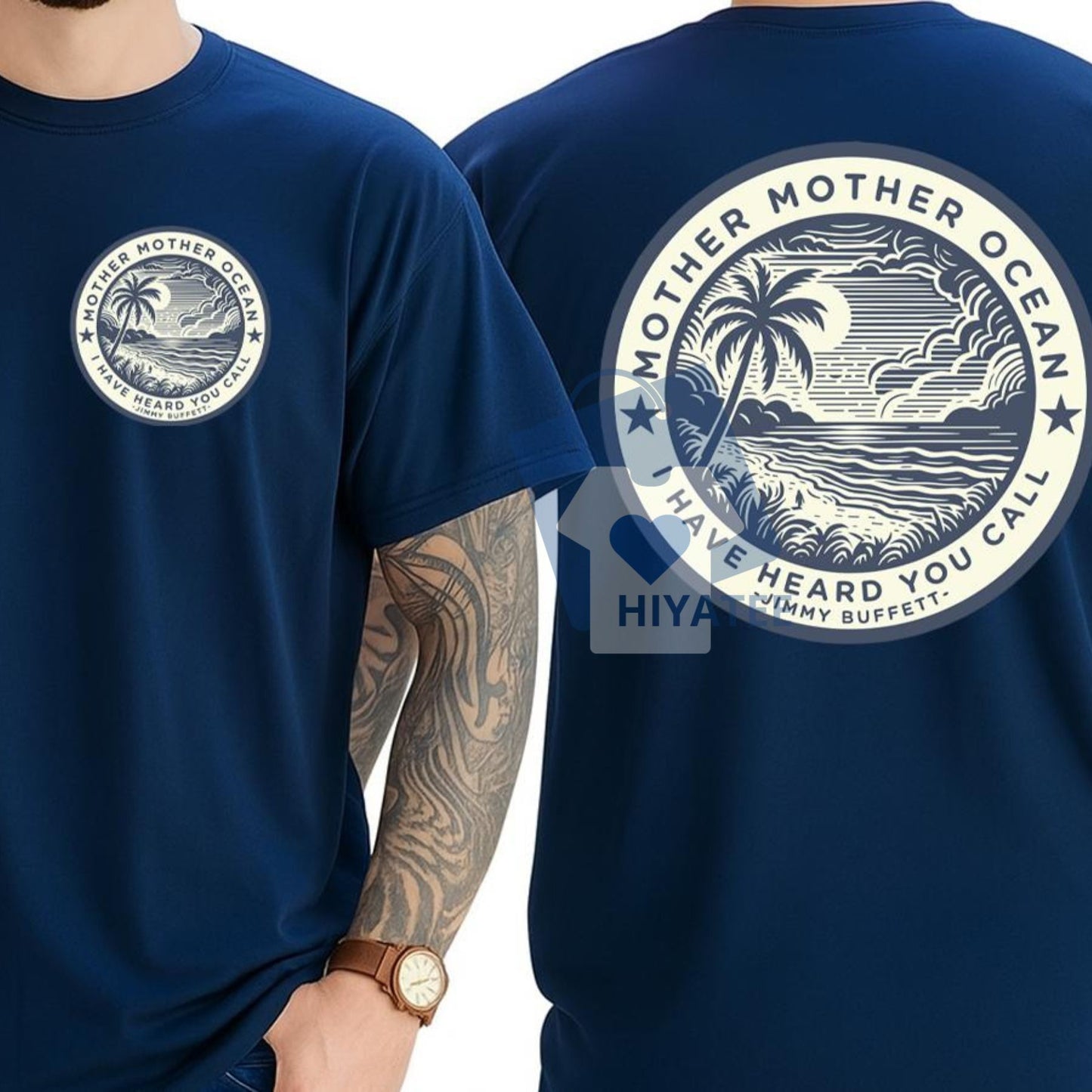 Mother Ocean Jimmy Buffett T-Shirt – Unisex Beach Tee for Men & Women, Gift for Parrotheads & Buffett Fans